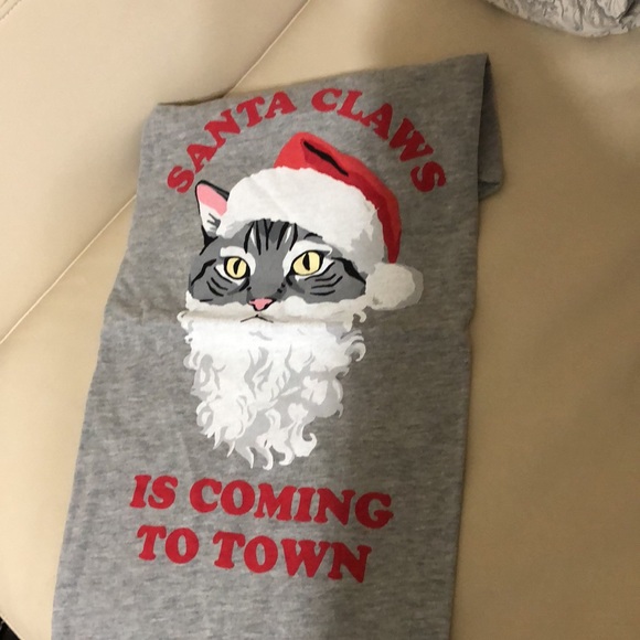 Santa Claws Fleece Cat Pajamas - Picture 3 of 3